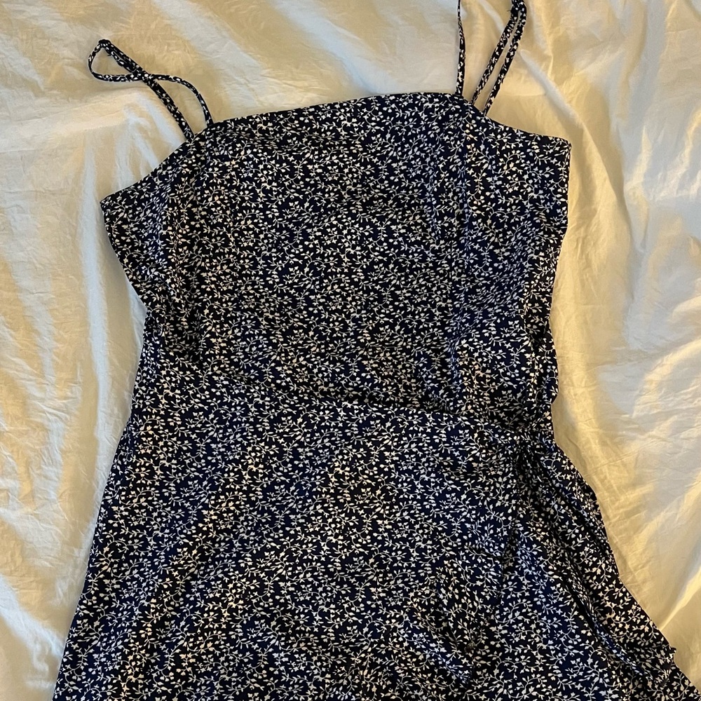 SHEIN wrap front dress